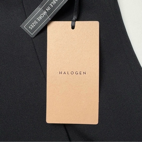 NWT Halogen Nordstrom Drape Open Front Lightweight Jacket Size S Black Pockets - Picture 13 of 14